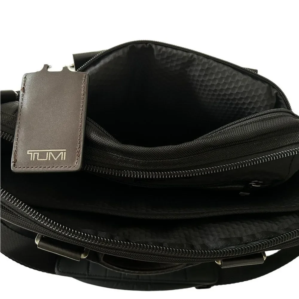Tumi Alpha Bravo Brooks Briefcase Messenger Bag